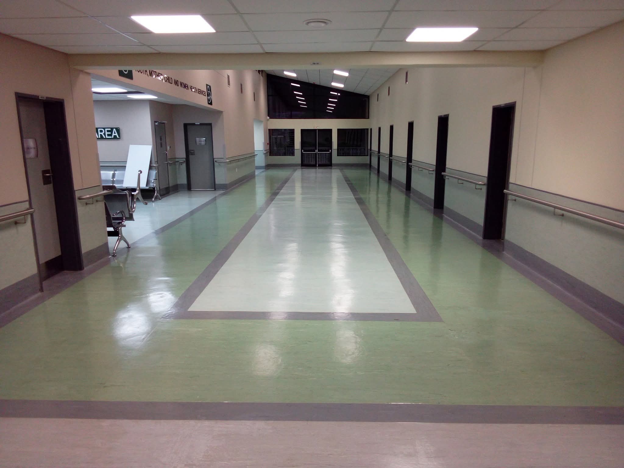 Vinyl flooring installation completed for a clinic in Kanyamazane, Mbombela