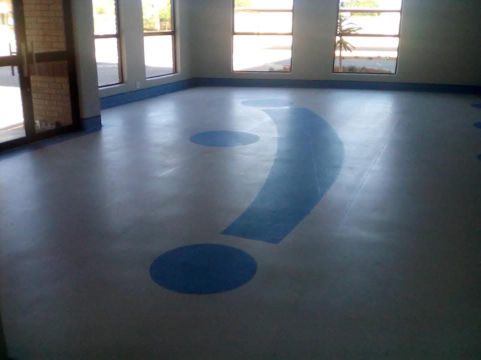 Completed vinyl flooring at Makhaunyana Clinic