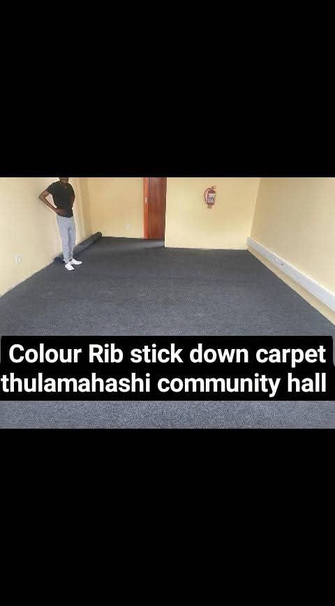 Carpet and flooring finish at Thulamahashe Community Hall